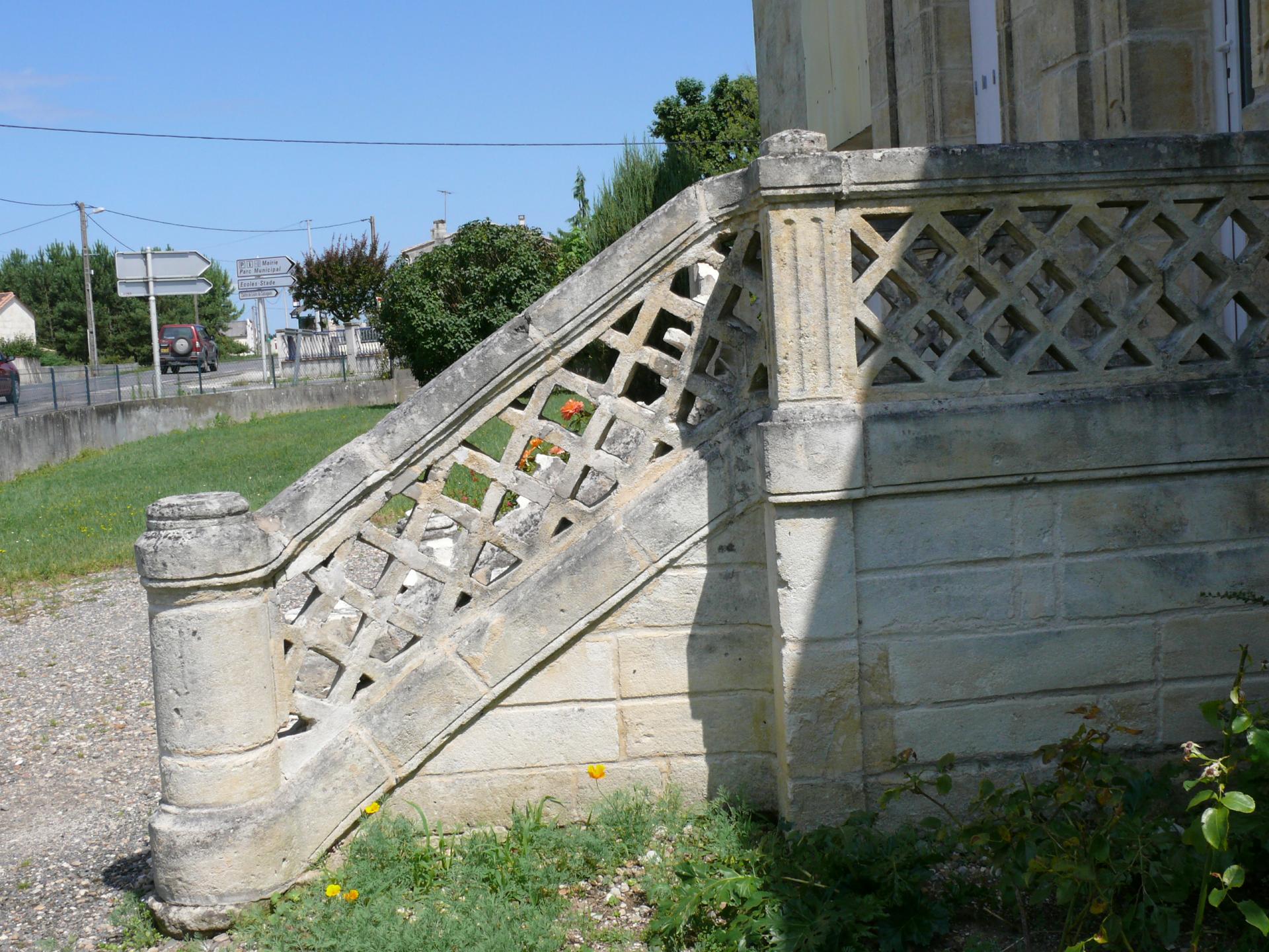 Garde corps en pierre de taille