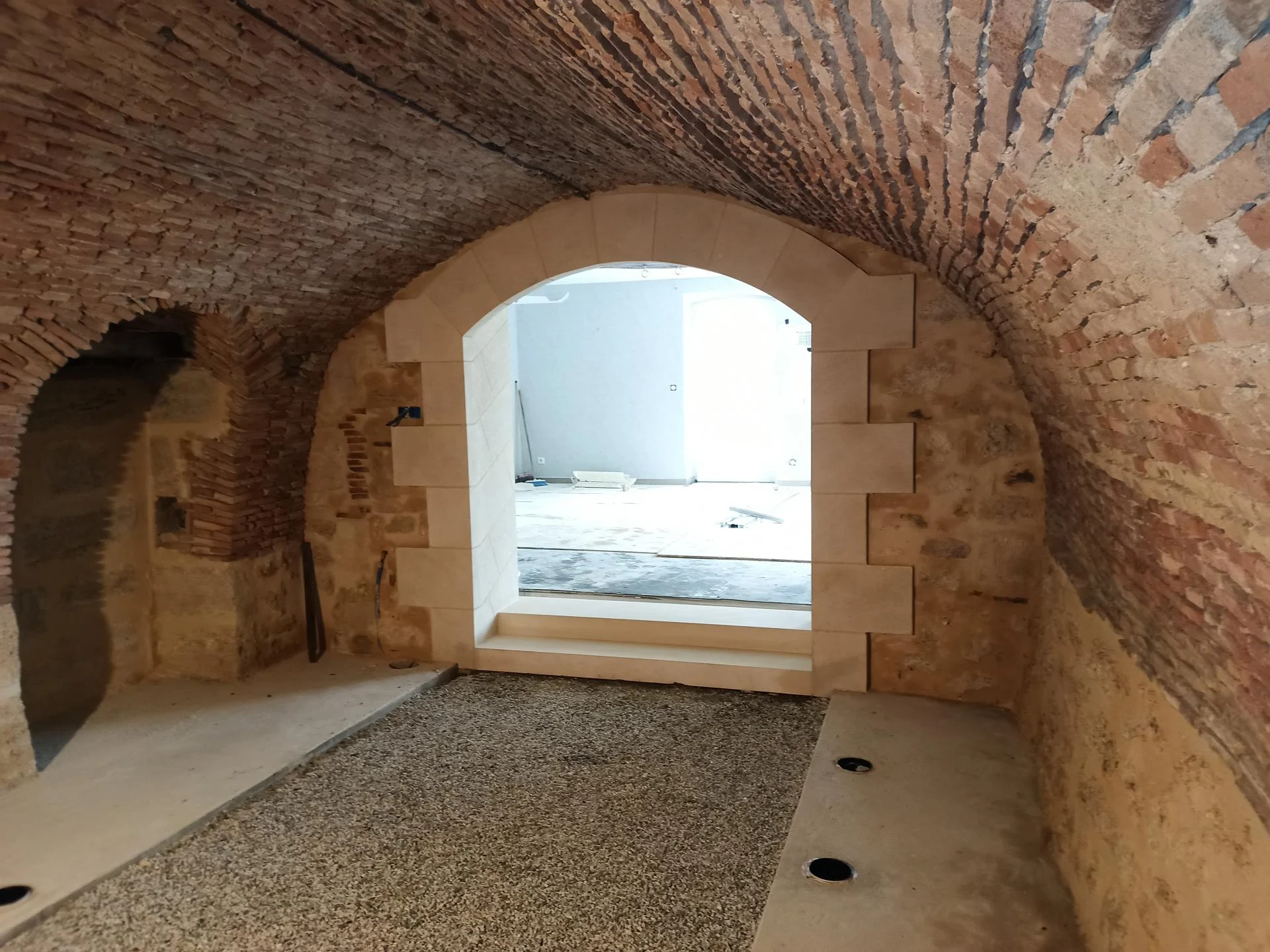 la vue de la cave